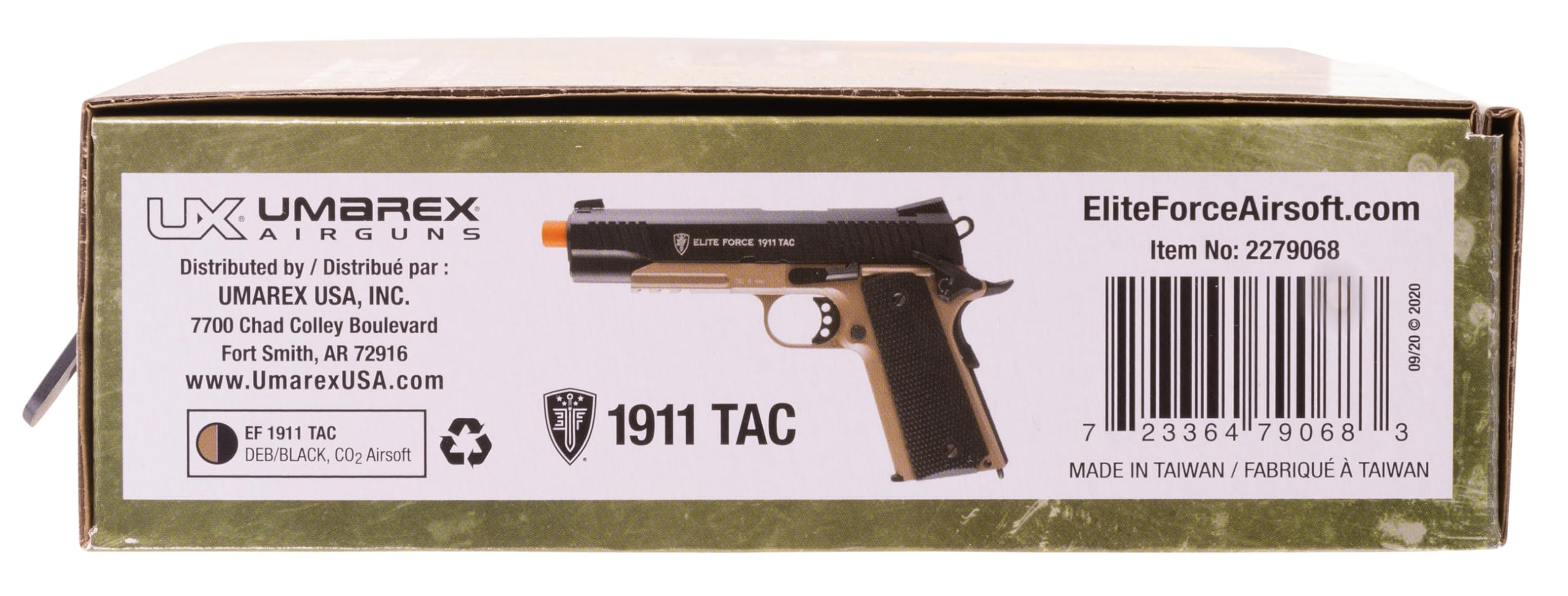 Elite Force 1911 Blowback 6mm BB Pistol Airsoft Gun - CO2 Powered, Realistic Replica for Training & Target Shooting | Outdoor & Indoor Airsoft Games