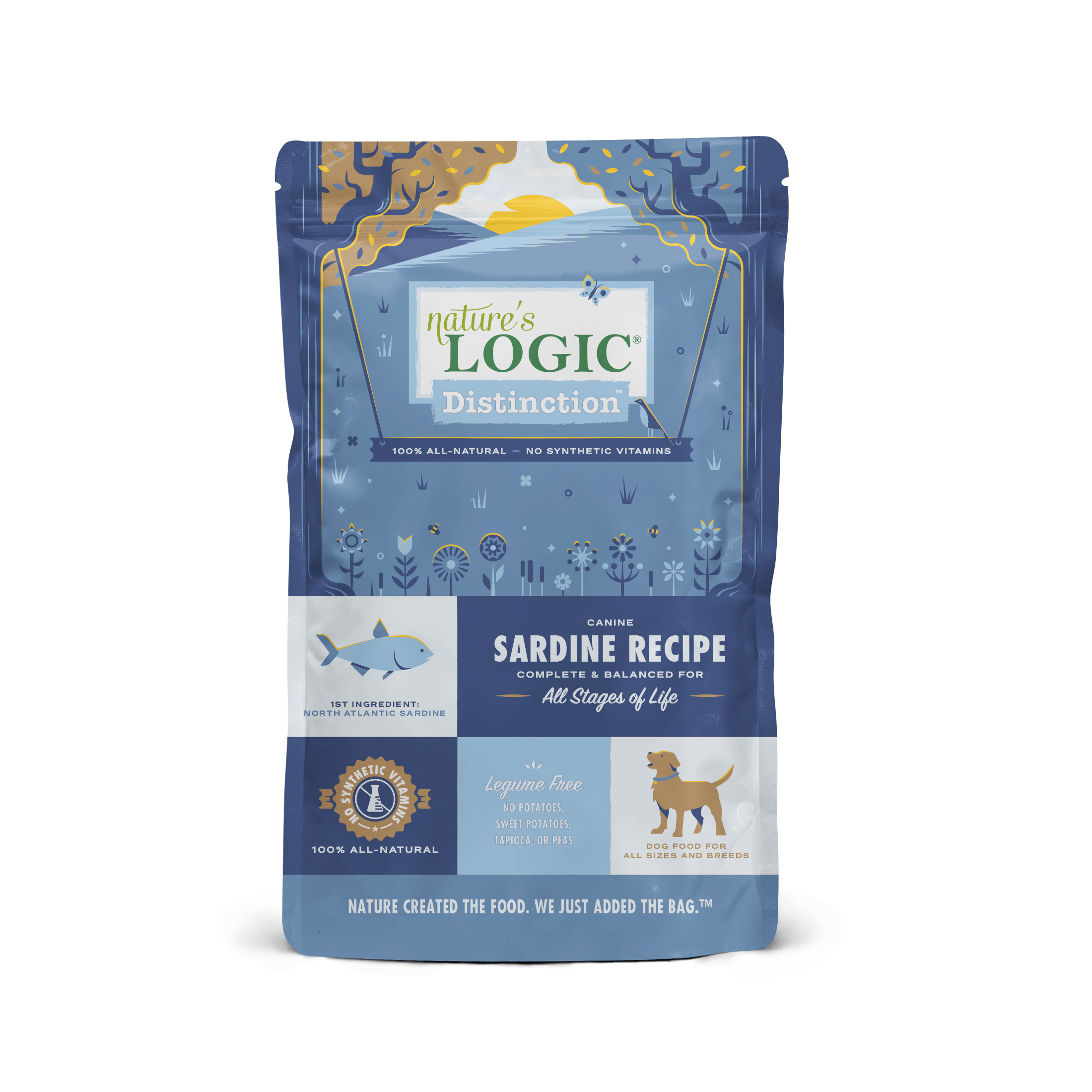 Nature's Logic Distinction Grain-Free Canine Dry Food - Sardine Recipe for Dogs | High-Protein, Natural Ingredients for Optimal Health | Perfect for Active Dogs & Sensitive Stomachs