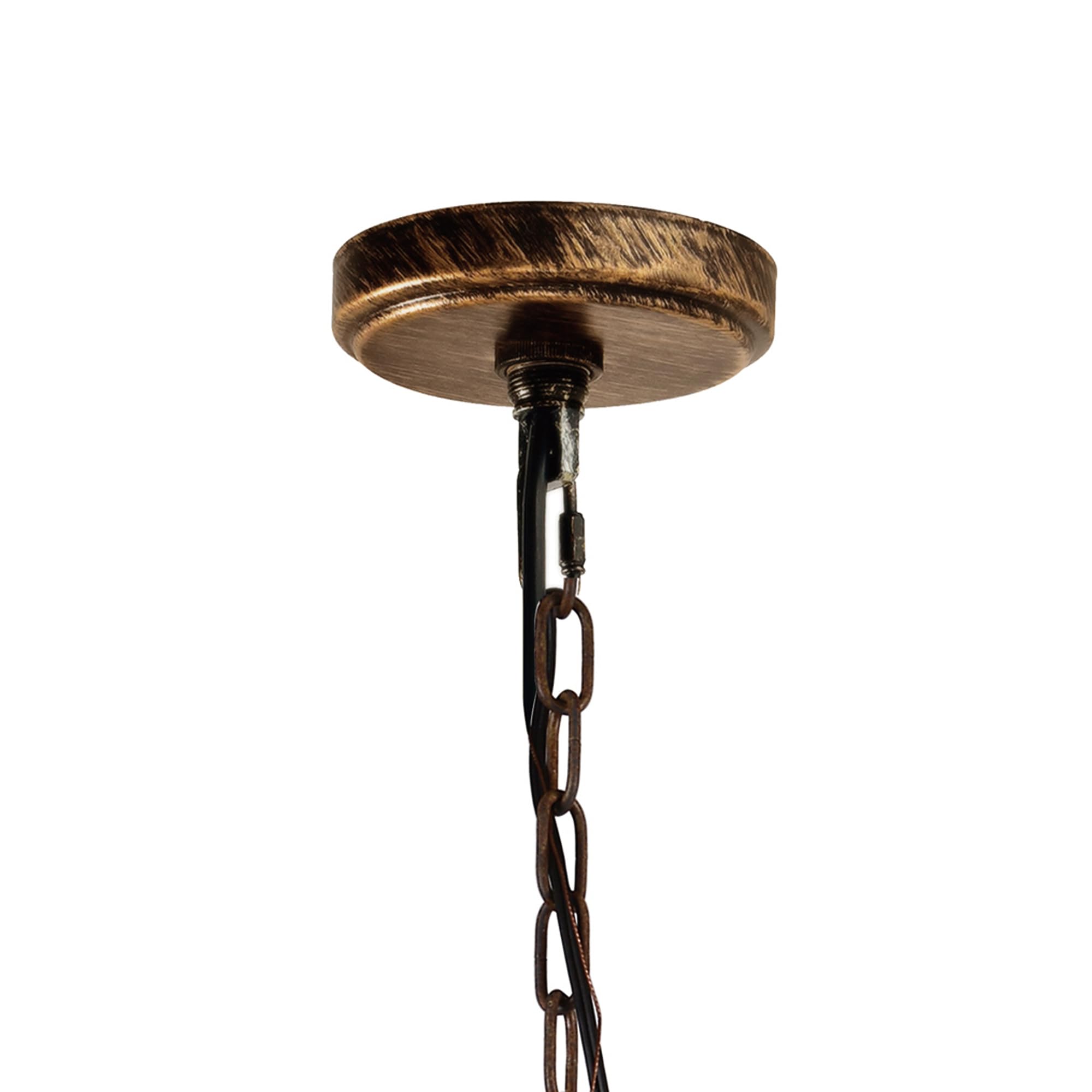 CWI Lighting Nicole 1-Light Drum Shade Metal Mini Pendant in Chocolate - Perfect for Kitchen Island, Dining Room, or Entryway Lighting