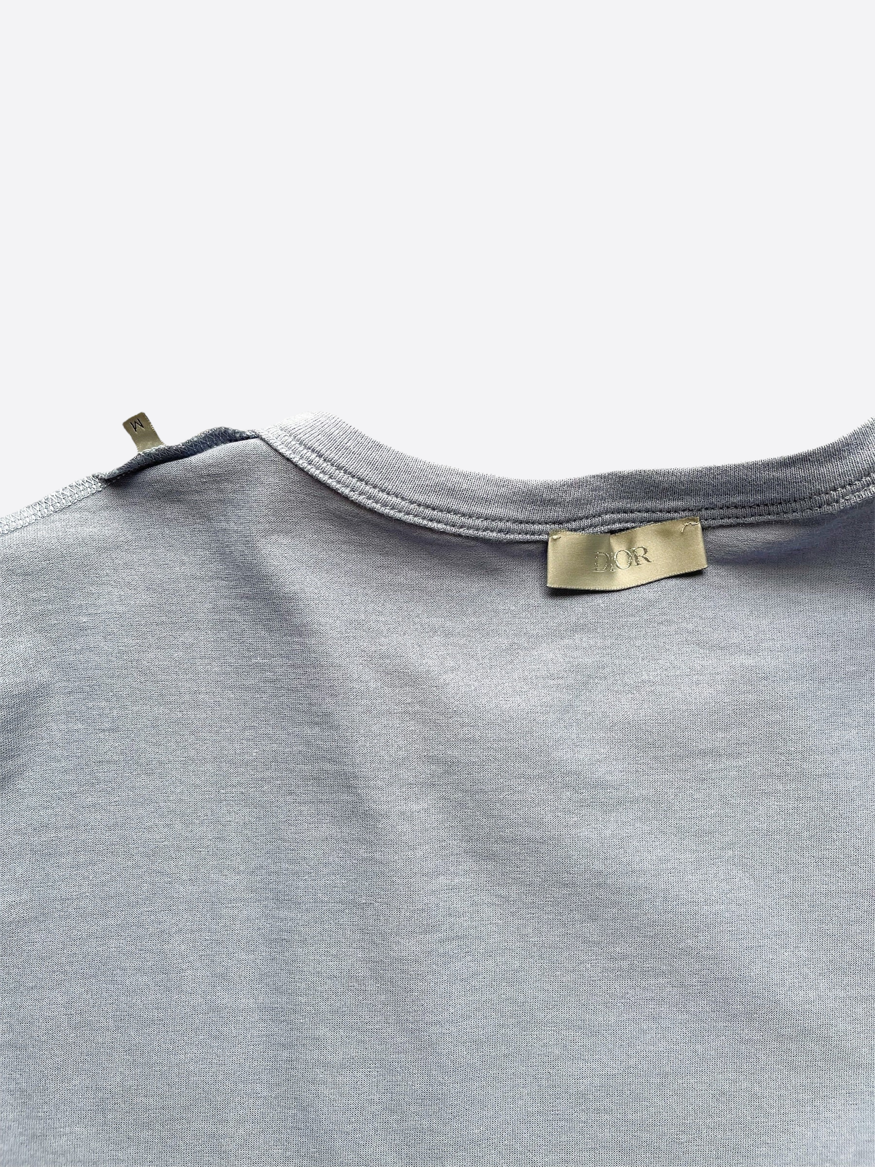 Dior CD Icon Blue & Pink T-Shirt for Men - Stylish Cotton Tee for Casual Wear & Street Fashion
