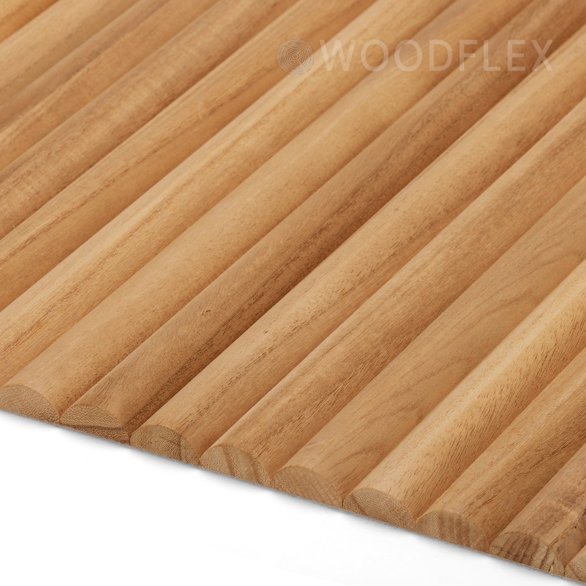 WOODFLEX Flexible Solid Paulownia Wood Slat Wall Panel 106