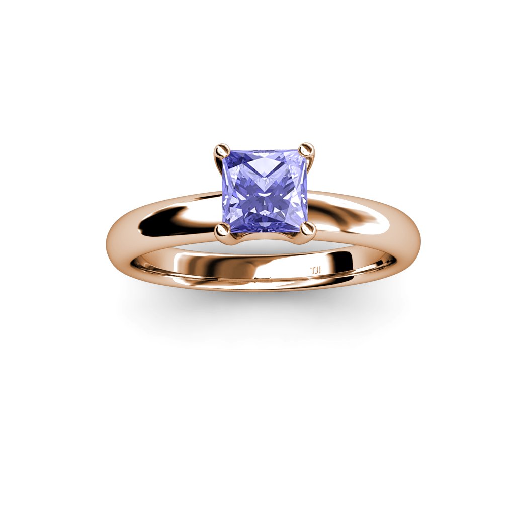 Exquisite 0.95 Carat Tanzanite Solitaire Ring in 14K Rose Gold - Perfect for Engagement, Anniversary & Special Occasion Gifts