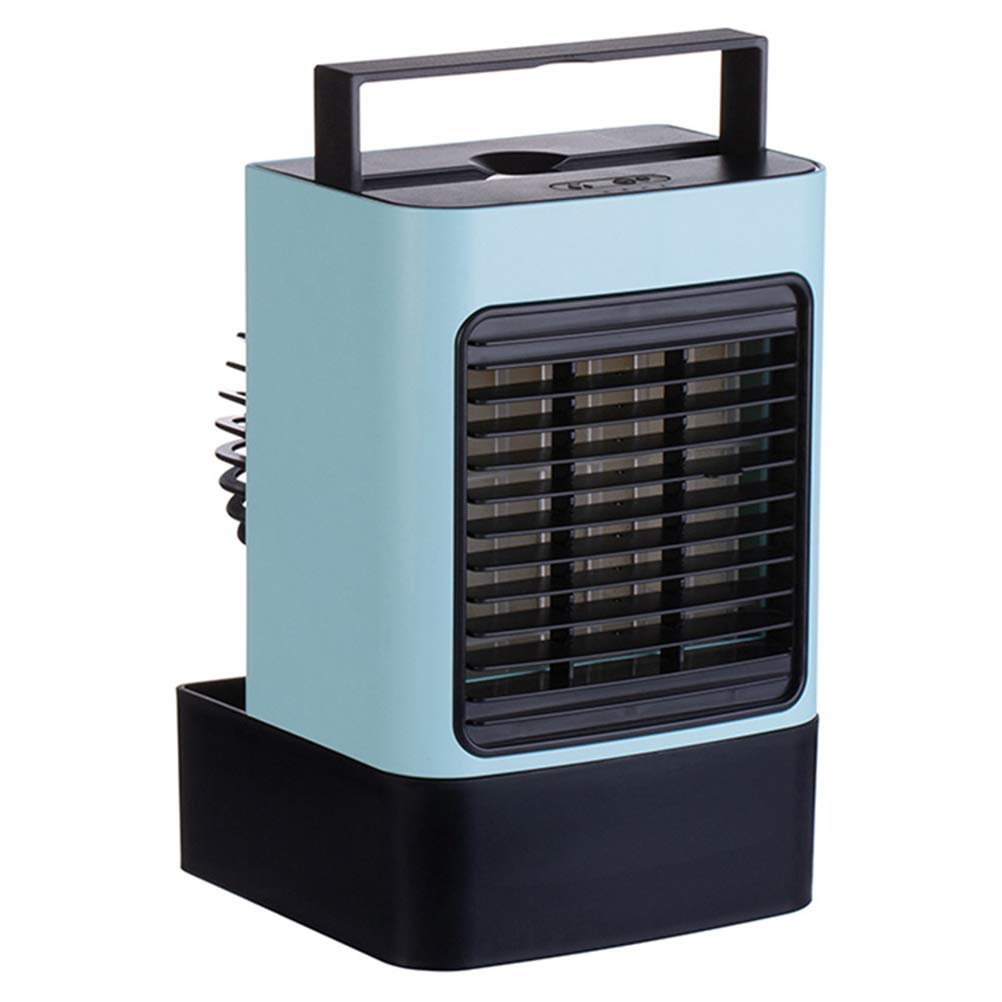 GVFTG Negative Ion Air Conditioner Fan - Portable Desktop Water Cooling Fan with Blue LED Light for Home, Office, and Bedroom Use - Stay Cool & Refreshed All Day