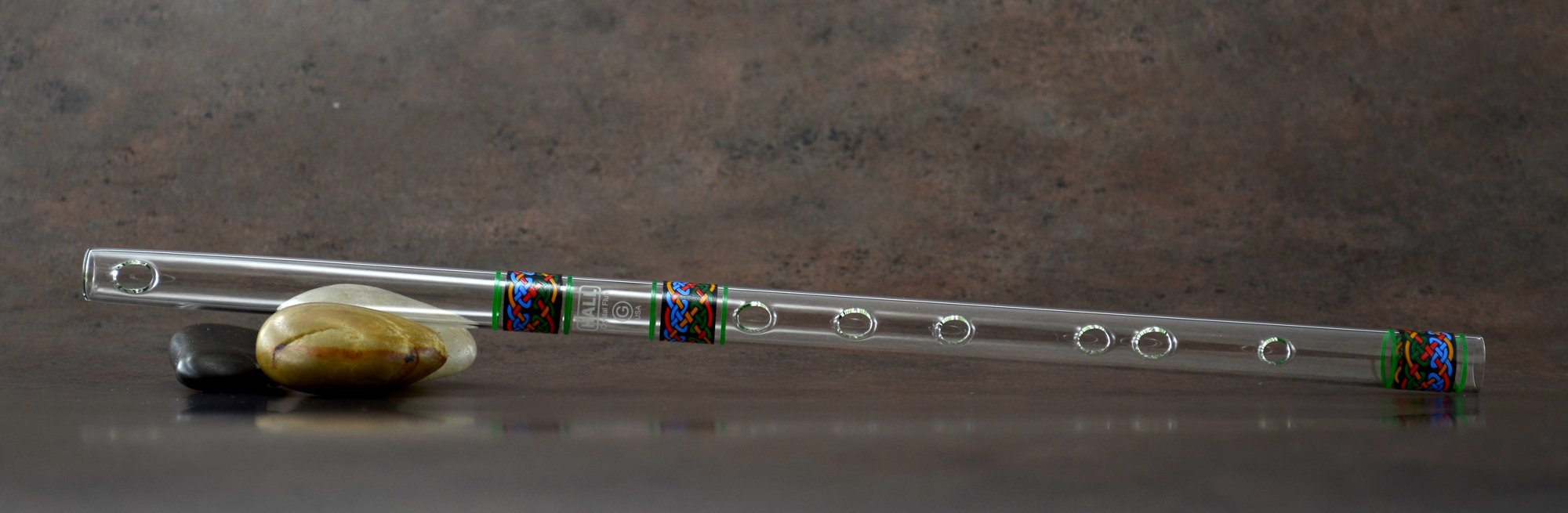 Hall Crystal Flute 11793 - Professional Inline Glass Flute in G Key - Celtic Style Musical Instrument for Irish Folk Music, Wedding Ceremonies & Orchestra Performances