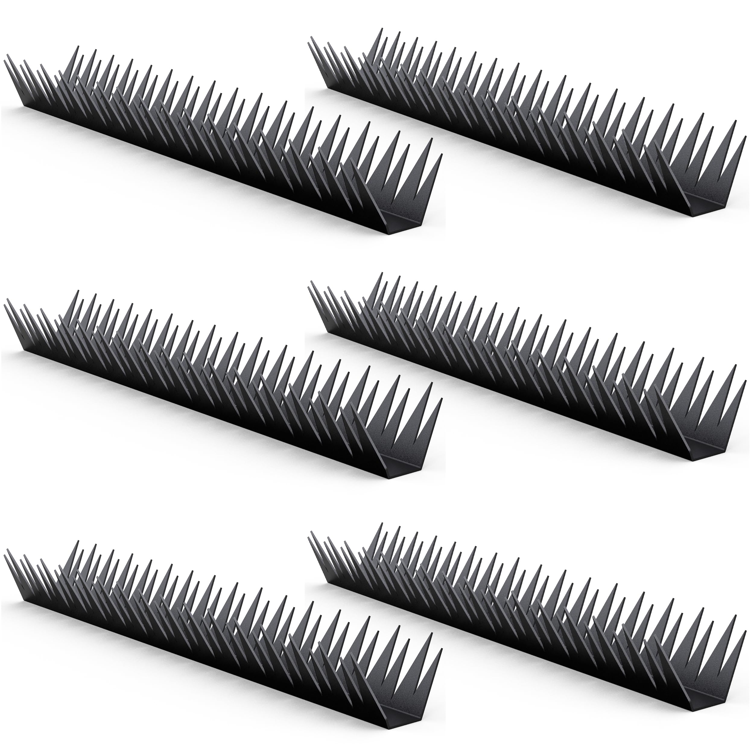 Anti-Climb Fence Spikes - 6PCS (94.4 Inch) Heavy Duty Metal Security Spikes for Outdoor Walls, Garden Fences & Roofs - Intruder Deterrent for Home Protection - Perfect for Perimeter Security & Burglar Prevention