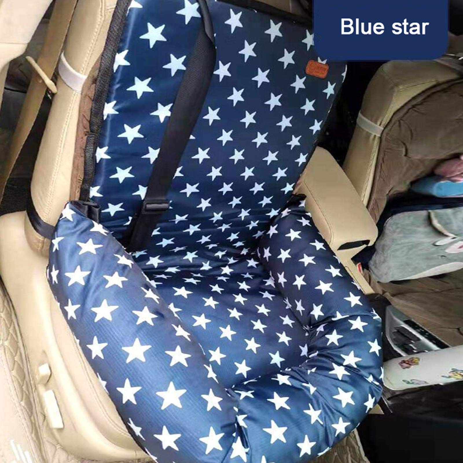 **Premium Dog Car Seat & Travel Bed - Non-Slip Pet Booster with Safety Leash, Washable Cover for Small & Medium Dogs - Perfect for Road Trips & Daily Commutes**