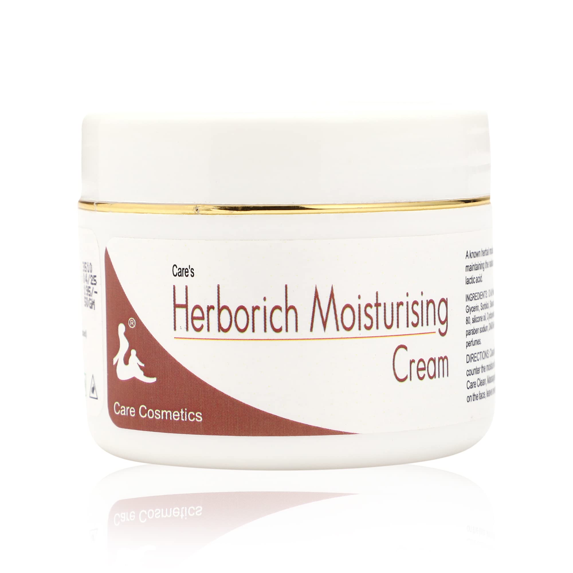 Care Cosmetics Herborich Moisturizing Cream for Normal to Dry Skin - Hydrating & Nourishing Face Moisturizer (50g/1.7oz, Pack of 2) | Daily Skincare Routine, Winter Dry Skin Relief, Night Cream for Deep Hydration