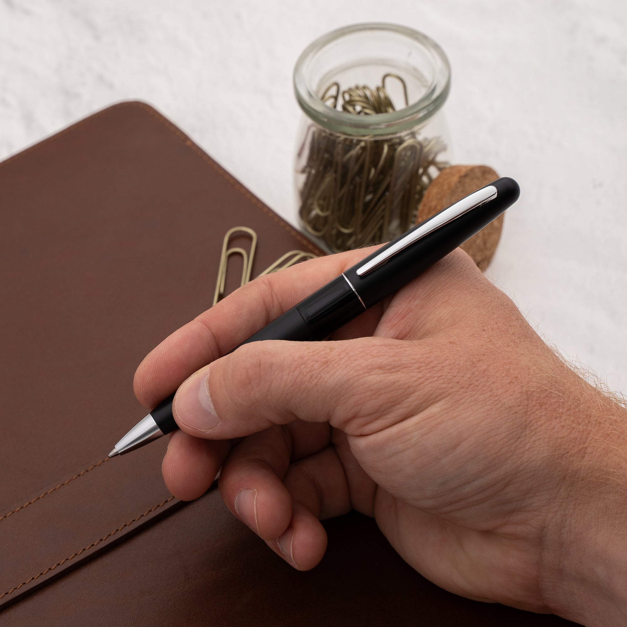 Pilot Metropolitan MR Ballpoint Pen - Black Lacquer with Silver Trim | Premium Writing Pen for Office, School & Everyday Use | Smooth Ink Flow for Professional Notes & Signatures