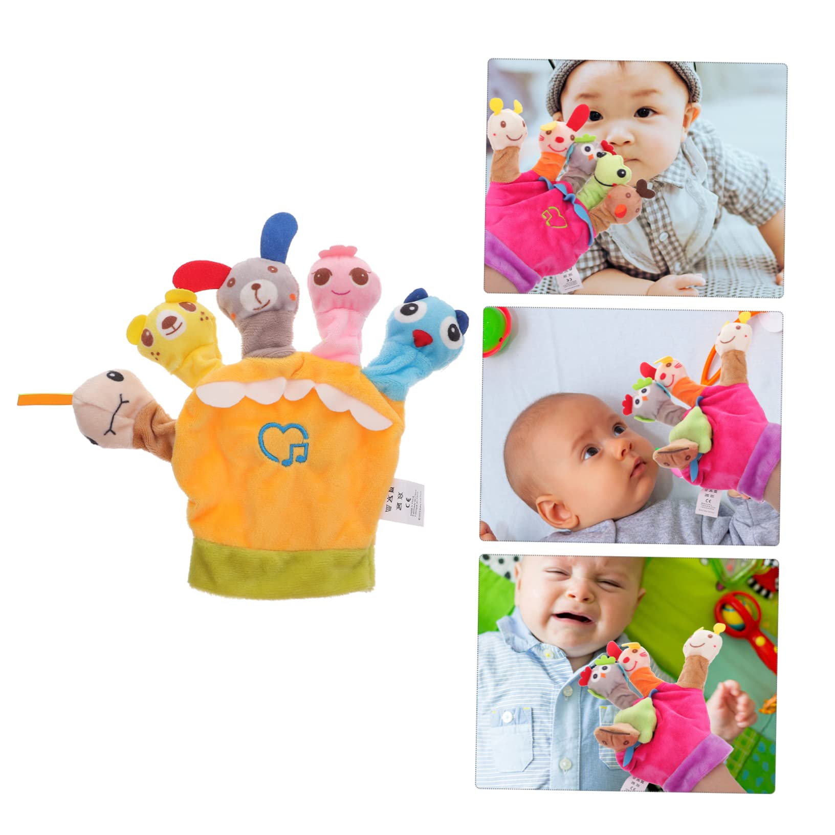 WHAMVOX Finger Puppets - Cartoon Frog Hand Puppets, Educational Brain Toys for Kids, Baby & Toddler Finger Puppet Set (Cotton Material) - Perfect for Storytelling, Role Play & Early Learning Activities