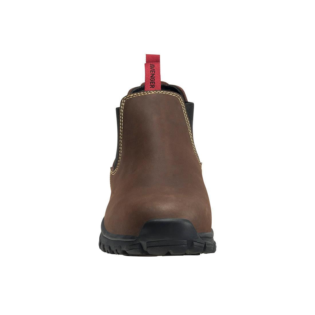 Women's Composite Toe SD10 Romeo Work Shoes - Brown Leather Safety Shoes for Construction, Warehouse & Outdoor Work | Slip Resistant & Comfortable