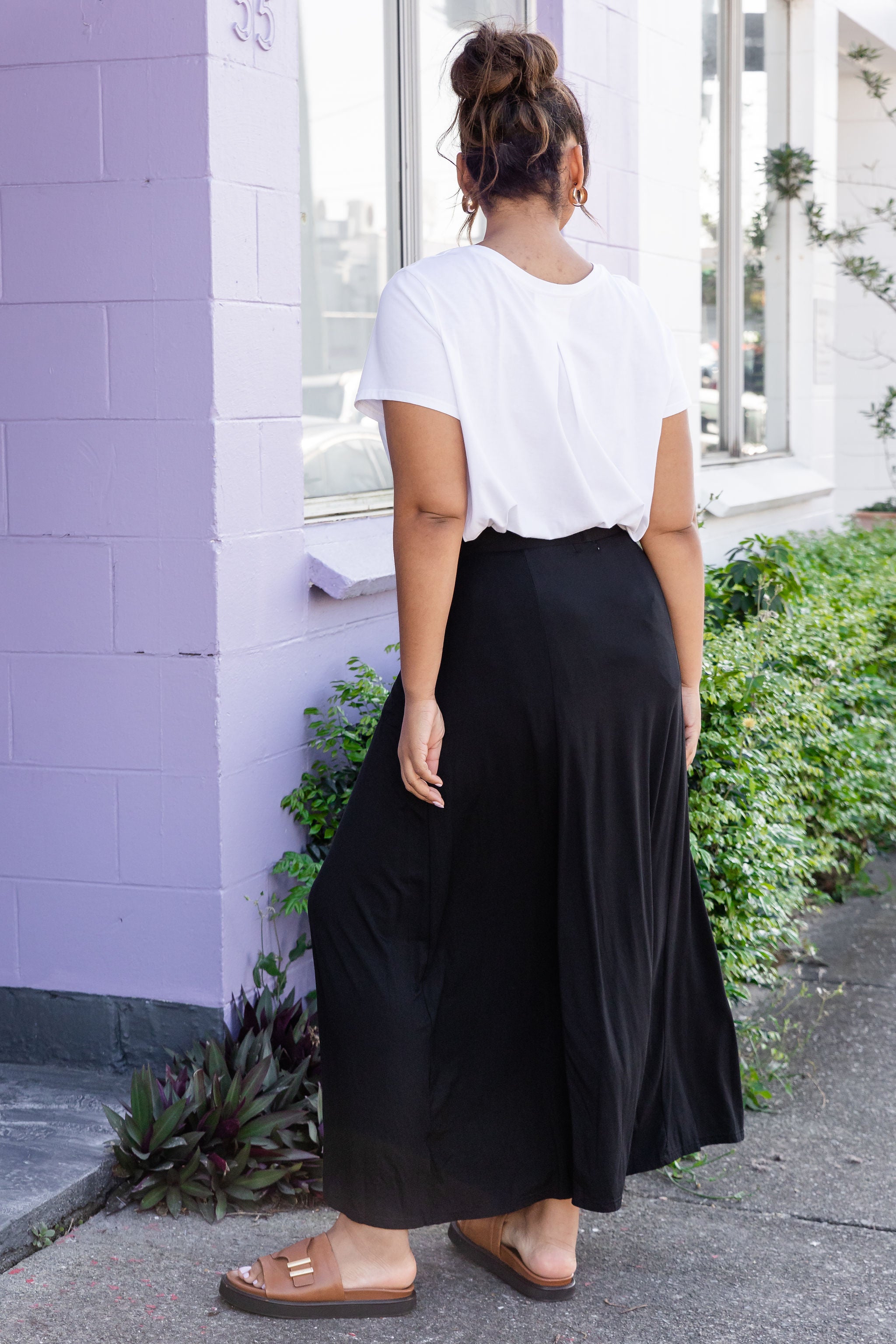 Olivia Maxi Skirt for Women - Elegant Black Long Flowy Skirt with High Waist | Perfect for Casual Wear, Beach, Vacation & Boho Outfits