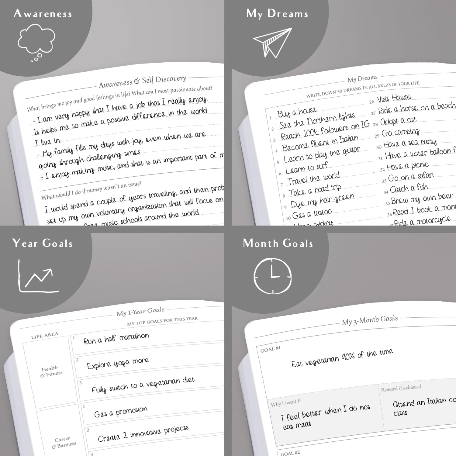 **Legend Planner 2025-2026: Dated Weekly & Monthly Goal Planner – Boost Productivity, Stay Organized & Achieve Happiness | A5 Hardcover Notebook & Productivity Journal (Mystic Gray) – Perfect for Work, School & Personal Growth**
