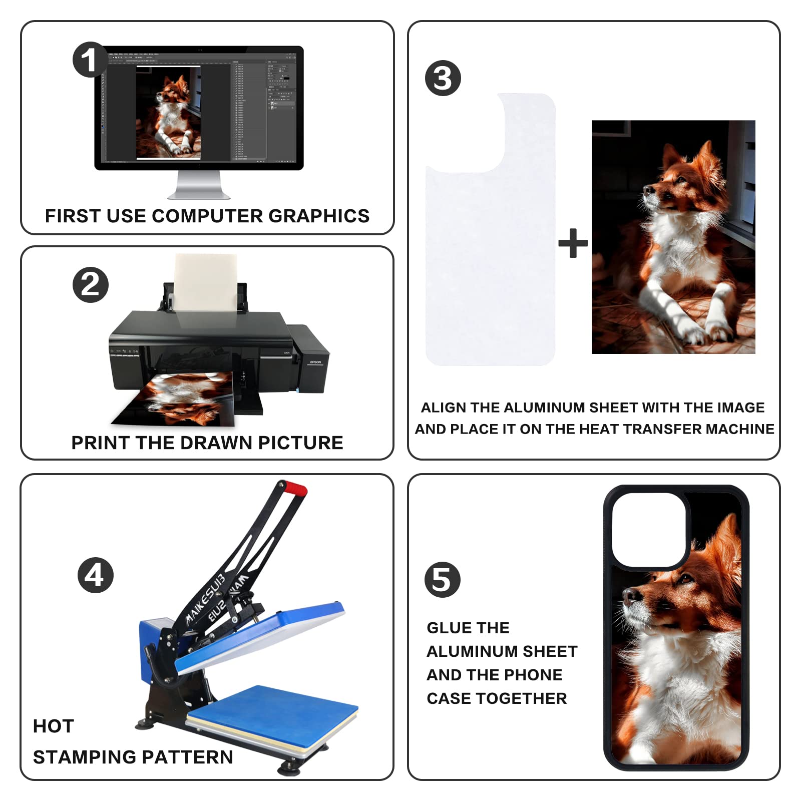 5-Pack Sublimation Blank Phone Case for iPhone 13 Pro Max 6.7 Inch - DIY Printable Soft Rubber Protective Cover, Shockproof & Anti-Slip - Perfect for Custom Designs, Gifts, and Personalized Accessories