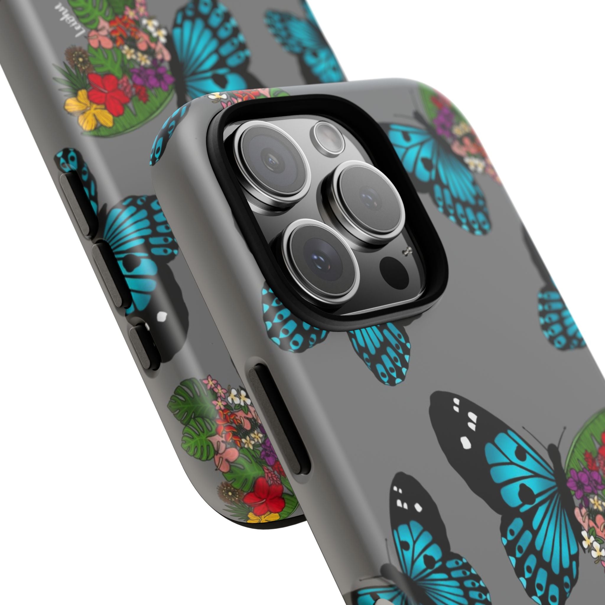 Tropical Pulelehua Teal Hawaiian Shirt - Breathable & Stylish Aloha Shirt for Men & Women - Perfect for Beach Vacations, Luau Parties & Summer Outings
