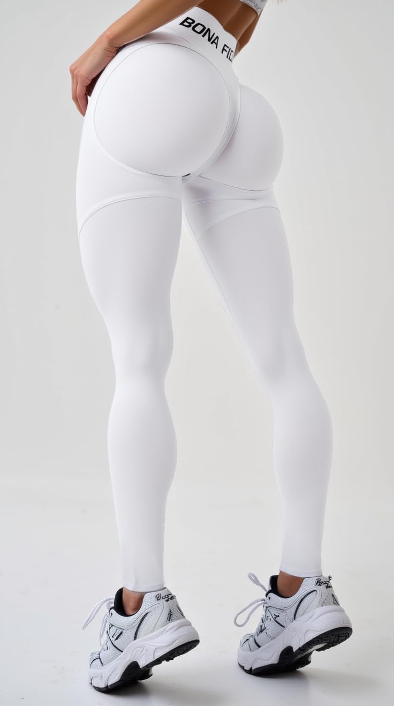 Bona Fide Butt Lifting Leggings for Women - High Waisted Tummy Control Scrunch Yoga Pants - Perfect for Gym, Workout, Running & Everyday Wear