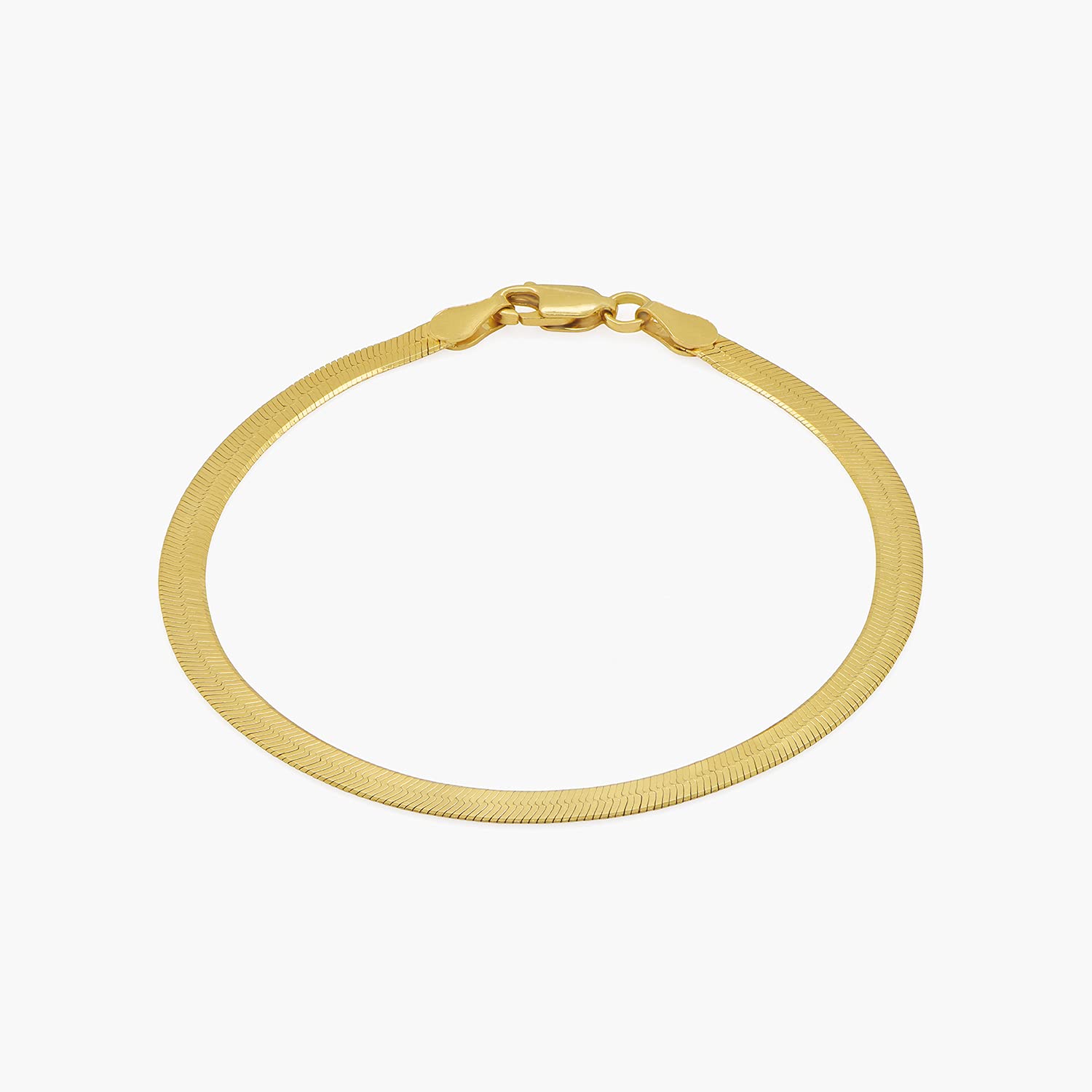 OAK & LUNA - Personalized Slim & Wide Herringbone Bracelet with Custom Engravings - Elegant Women's Jewelry Gift for Christmas, Mother's Day, Birthday - Perfect for Everyday Wear, Date Nights & Special Occasions
