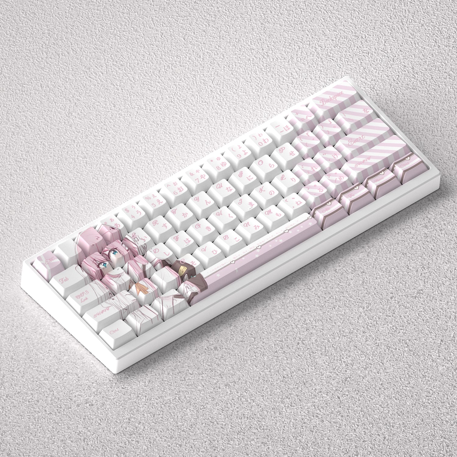 Gotoh Hitori Keycap Set - Original Height Anime Engraved PBT Keycaps for 60% 65% 68% Mechanical Keyboards - Perfect for Gaming, Typing & Custom Keyboard Builds