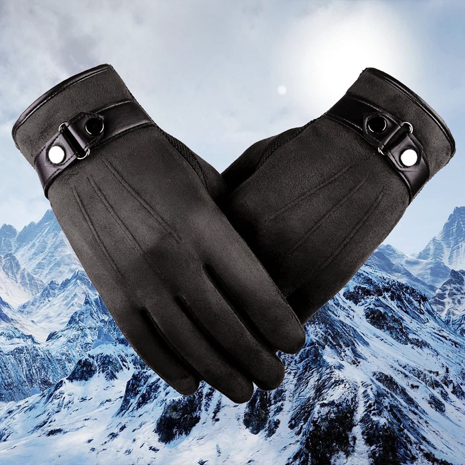 **Touchscreen Winter Gloves for Men & Women - Warm Thermal Gloves for Running, Cycling, Driving - Cold Weather Windproof & Waterproof - Perfect for Outdoor Sports & Daily Commute**