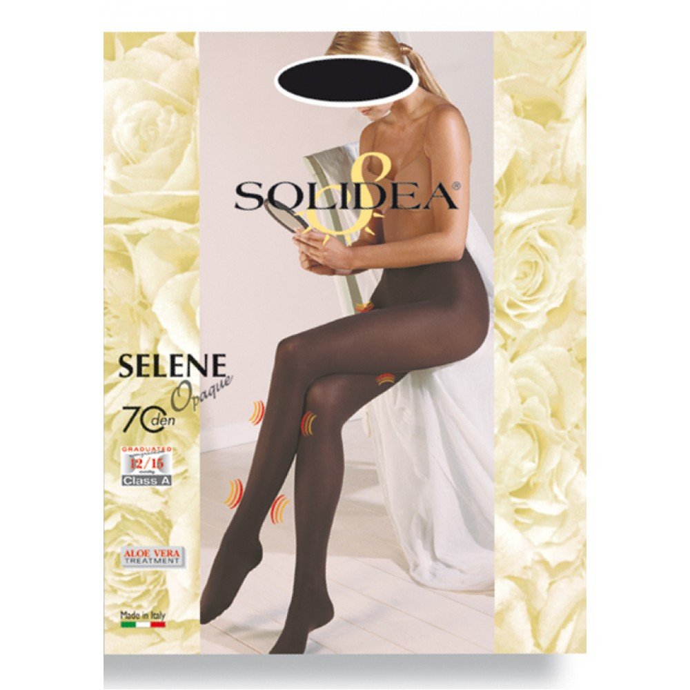 Selene 70 Opaque Tights for Women - Mocha Color, Size 1-S | Comfortable & Supportive Compression Leggings for Everyday Wear, Workout & Yoga