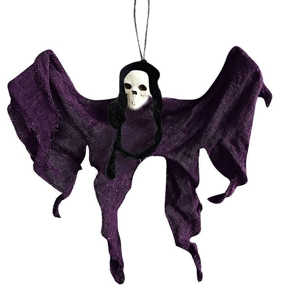 FEGSX Purple Halloween Decorations - Hanging Taro Ghost & Flying Ghost for Spooky Party Decor | Indoor & Outdoor Halloween Party Supplies