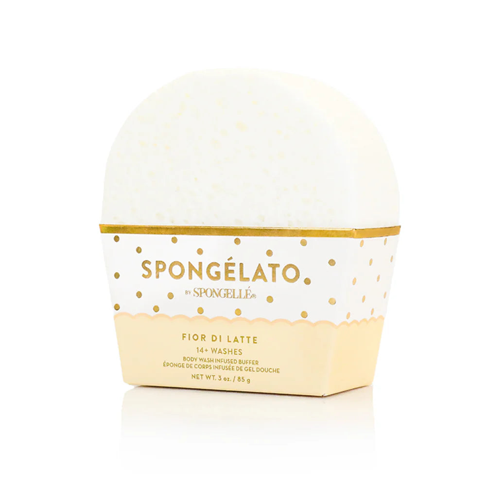 Premium Fior di Latte Spongelato Buffer for Skin Care - Hydrating & Exfoliating Facial Scrub for Glowing Skin | Use for Daily Face Cleansing & Spa Treatments at Home