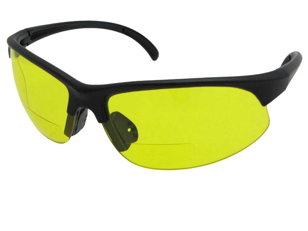 Semi Rimless Bifocal Sunglasses B33 - Stylish Reading & Distance Vision Eyewear for Outdoor Activities, Driving, and Fashion