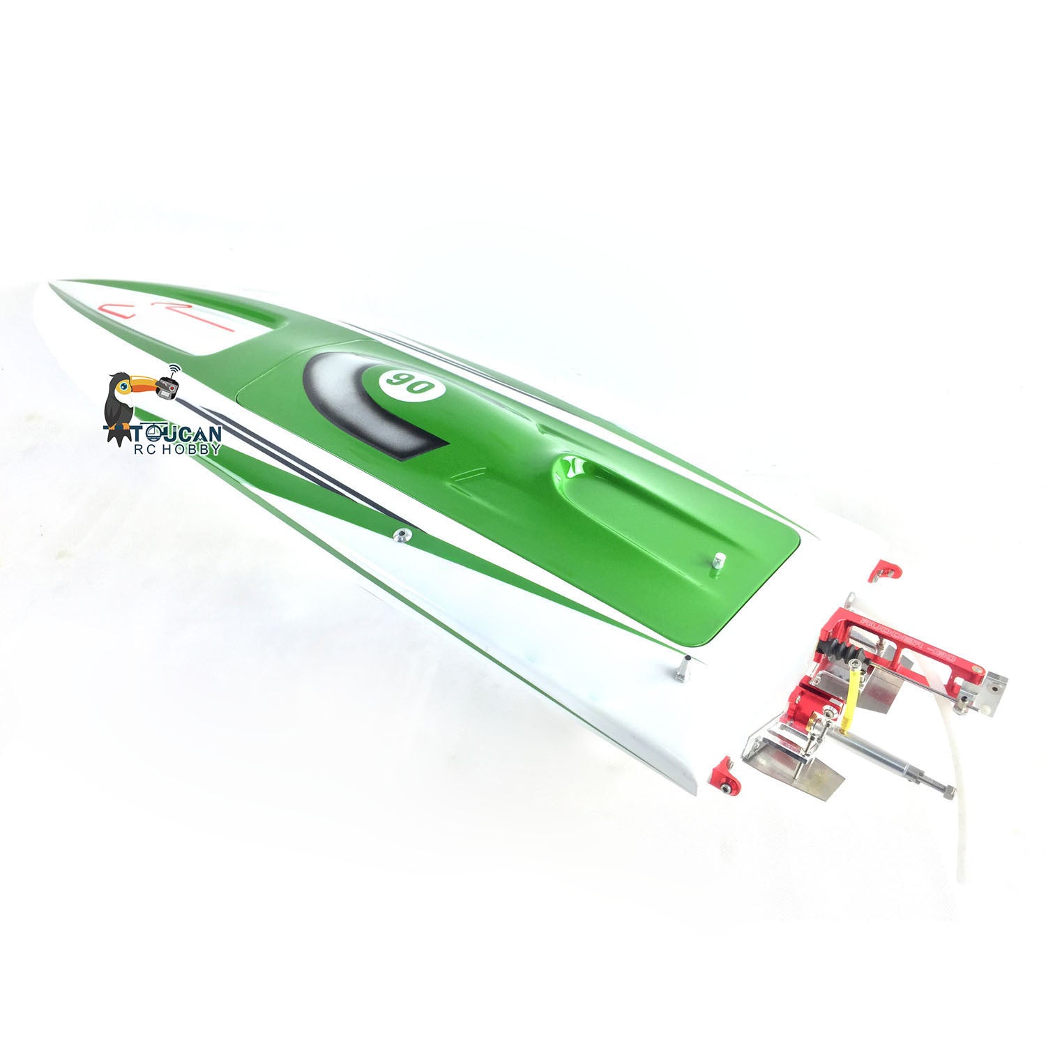 High-Speed E36 Fiberglass 2.4GHz Electric RC Racing Boat with Motor, Servo, ESC & Battery - Ready-to-Run (RTR) Remote Control Boat - 845x245x130mm - 75-80km/h - Perfect for Lakes, Pools & Competitive RC Boat Racing