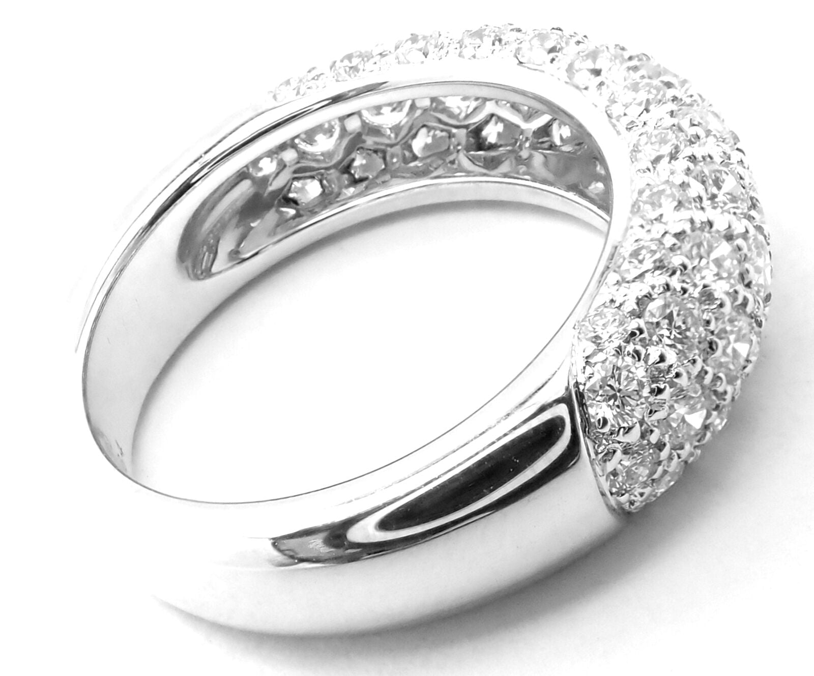 Authentic Cartier Etincelle De Cartier 18k White Gold Diamond Band Ring for Women - Luxury Wedding, Engagement & Anniversary Jewelry Gift