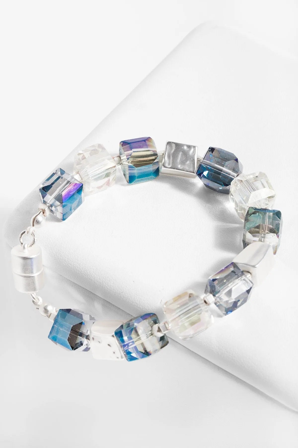 Faceted Bead and Stone Bracelet for Women - Handmade Boho Chic Jewelry - Perfect for Parties, Weddings & Everyday Wear