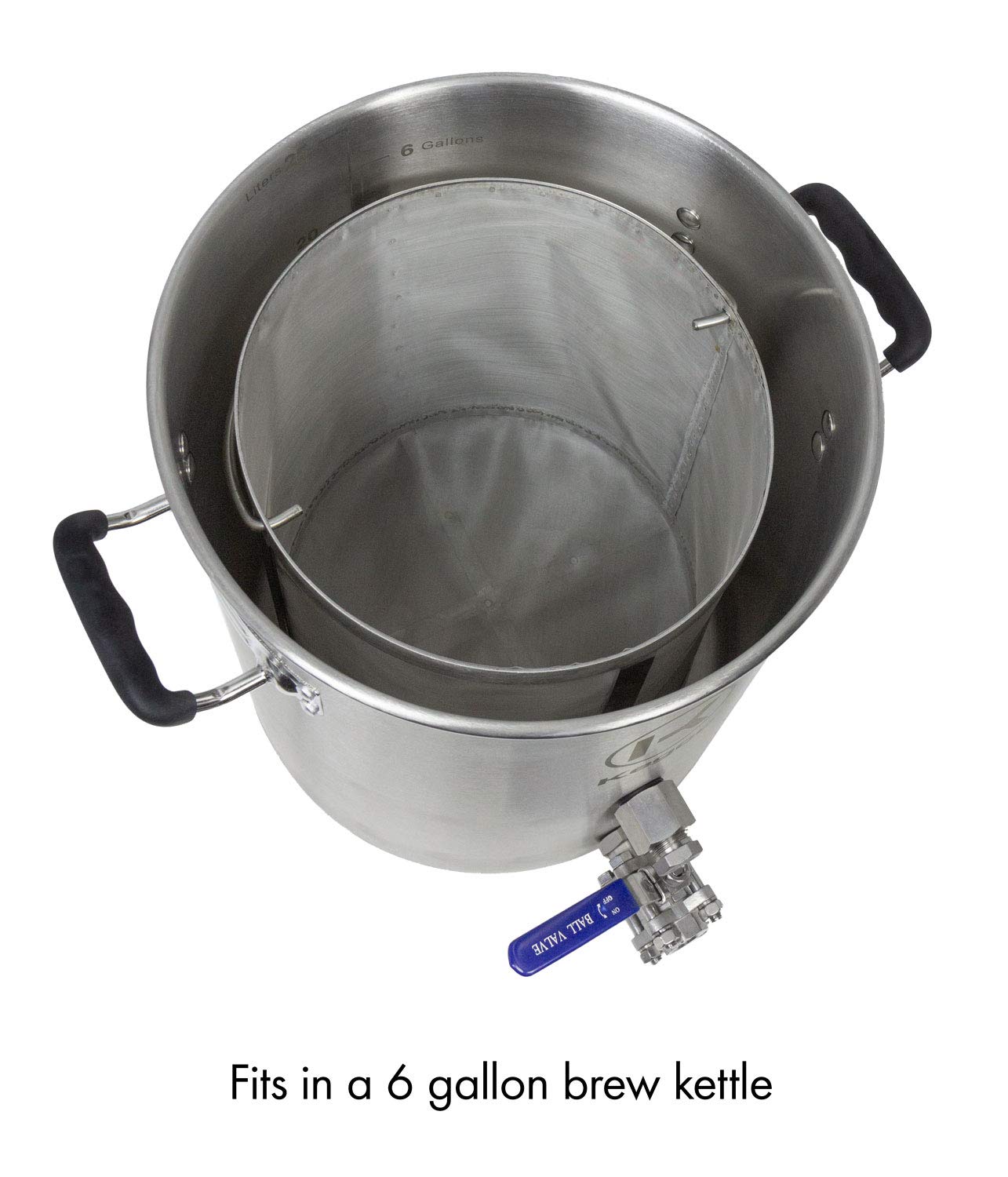 Kegco 6 Gallon Stainless Steel Coffee Filter Basket - Commercial Grade Brewer Replacement Part for Home & Cafe Use