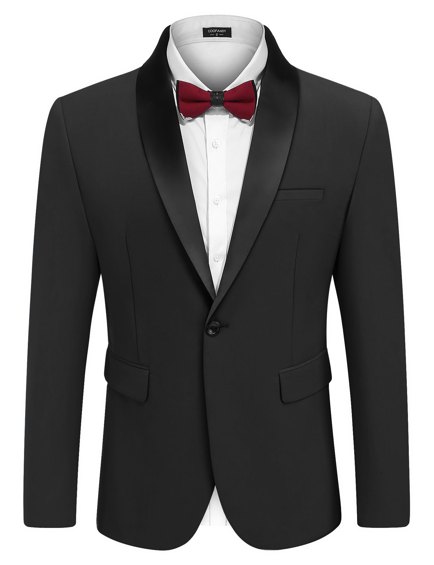 COOFANDY Men's Slim Fit Tuxedo Blazer Jacket for Wedding, Prom, Dinner & Party | Formal Business Suit Jacket | Perfect for Special Occasions, Evening Events & Office Wear