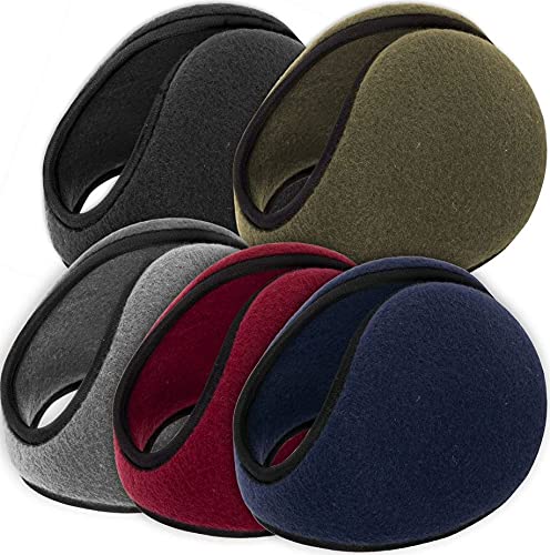 10 Pack Bulk Fleece Winter Ear Warmers for Men & Women - Behind the Head Earmuffs for Total Comfort & Style | Perfect for Skiing, Running, Hiking & Outdoor Winter Activities