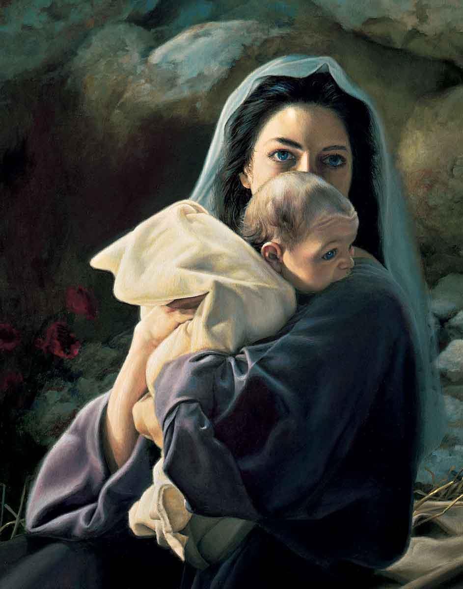 Be It Unto Me Religious Painting by Liz Lemon Swindle - Inspirational Christian Art for Home, Church & Office Decor
