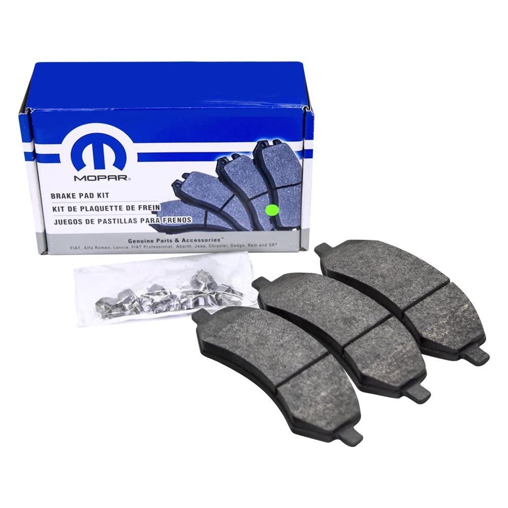 Mopar 68159526AB Rear Disc Brake Pad - High Performance Brake Pads for Jeep, Dodge, Chrysler Vehicles - Perfect for Off-Roading & Daily Commuting