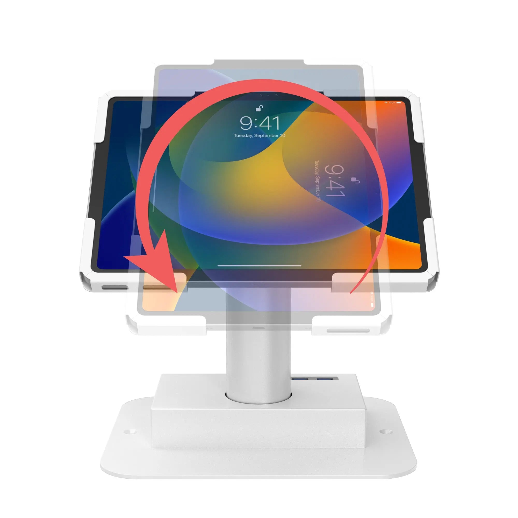 Quick Release Security Kiosk with 4 USB 3.0 Ports - High-Speed Data Transfer for Public Spaces, Offices, and Events