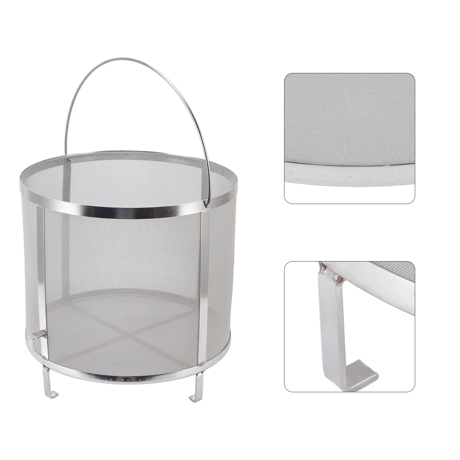 Premium 304 Stainless Steel Brewing Hopper - Beer Hop Filter & Strainer with Stand for Homebrew Beer Making | Perfect for Home Brewing, Craft Beer Kits & DIY Beer Enthusiasts