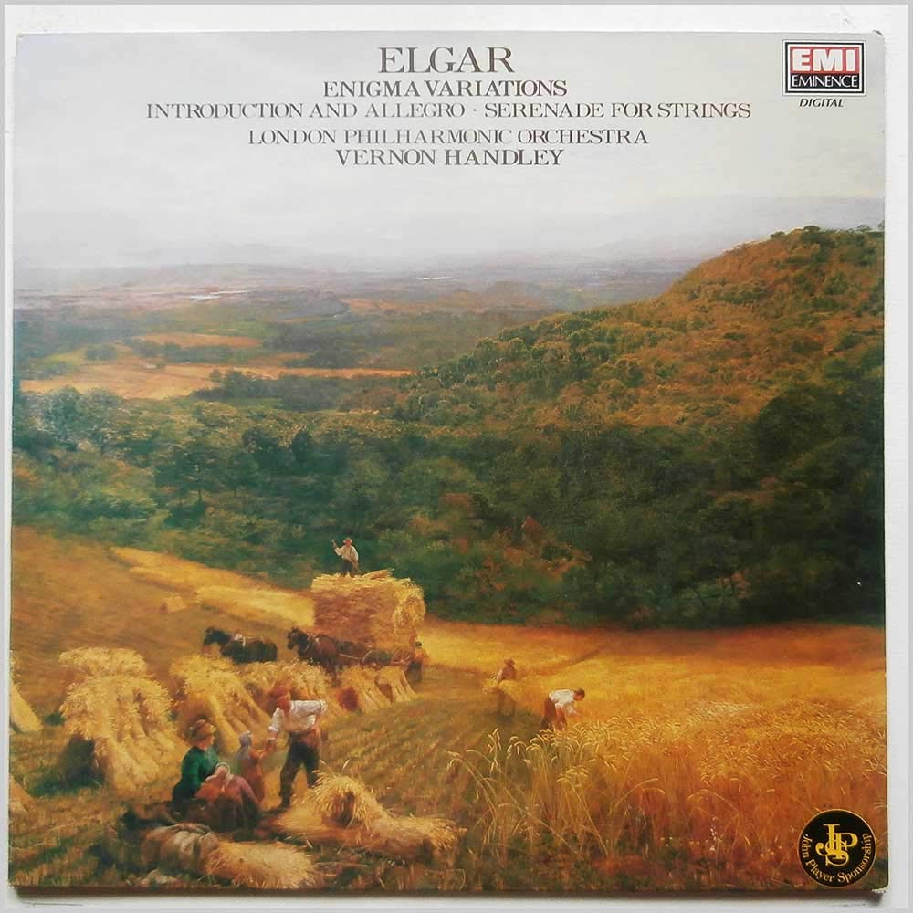 Elgar: Enigma Variations, Introduction and Allegro for Strings, Serenade for Strings - Classic Vinyl LP Record | Perfect for Classical Music Collectors & Romantic Evenings