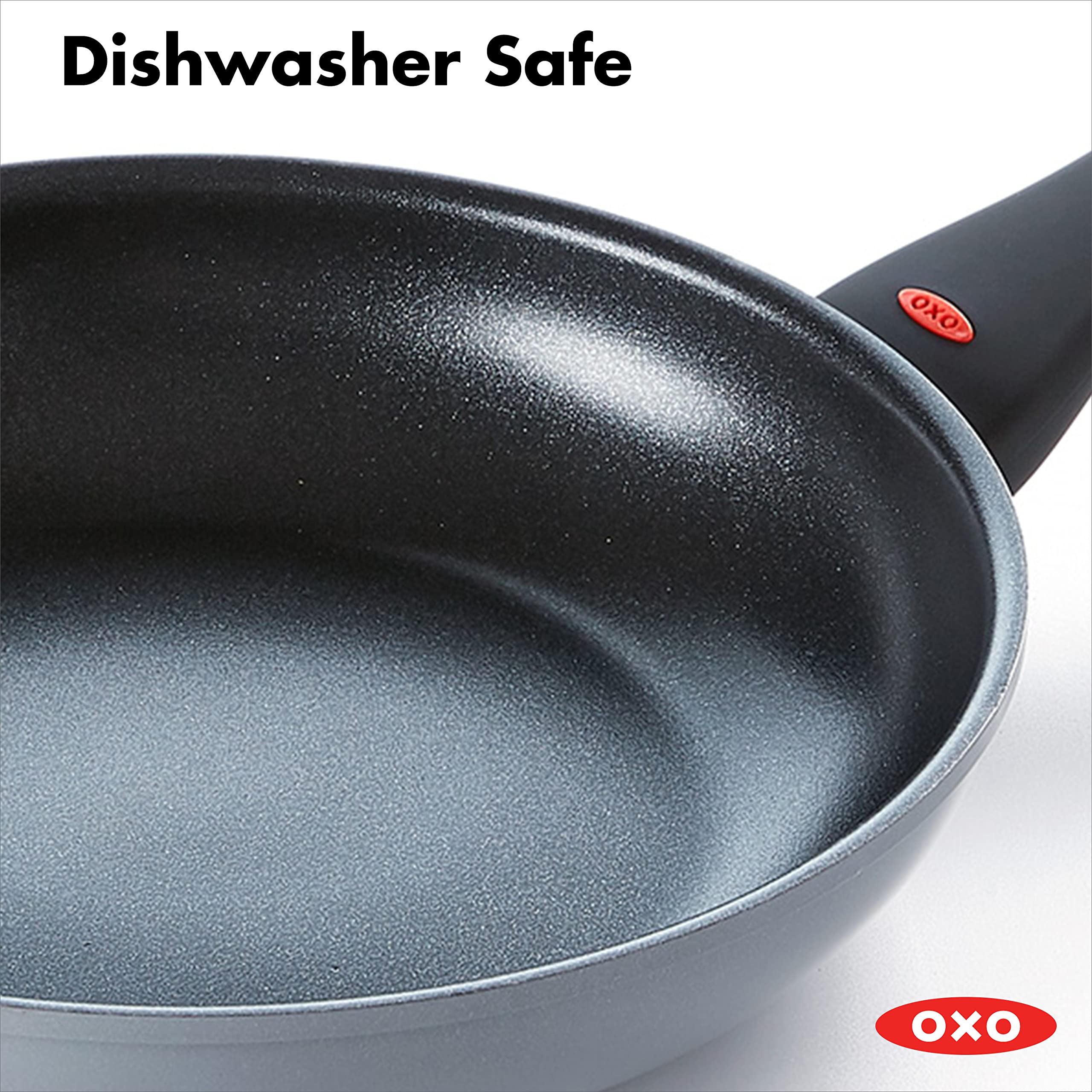 OXO Softworks Hard Anodized 20cm Nonstick Frying Pan - 3-Layer German Engineered Coating, Stainless Steel Handle, Induction & Oven Safe (180°C), Dishwasher Safe - Perfect for Searing, Frying & Sauteing in Professional & Home Kitchens