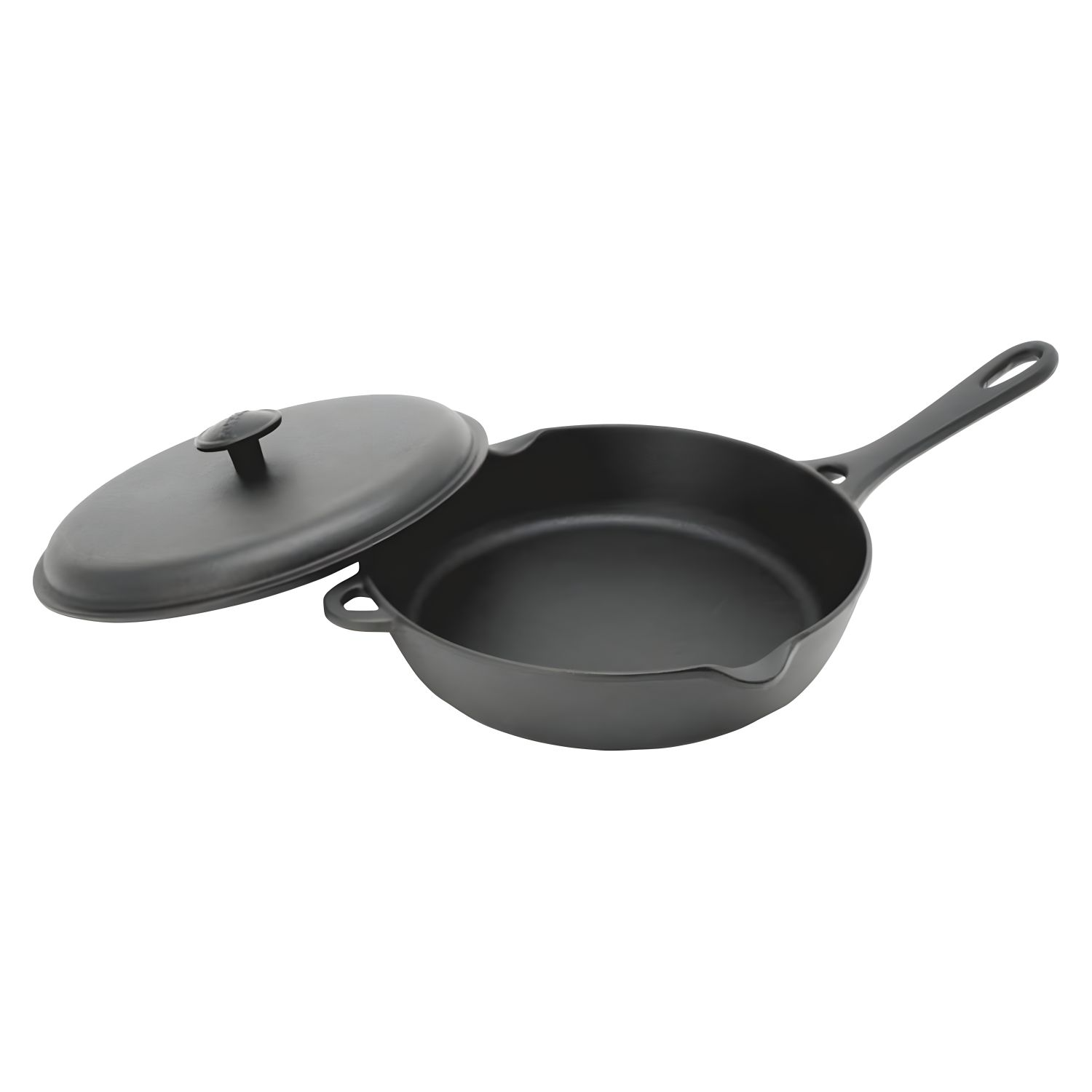 Premium Iwachu Nambu Cast Iron Skillet with Lid - Japanese Iron Cookware for Searing, Frying & Baking - Perfect for Stovetop, Oven & Outdoor Cooking