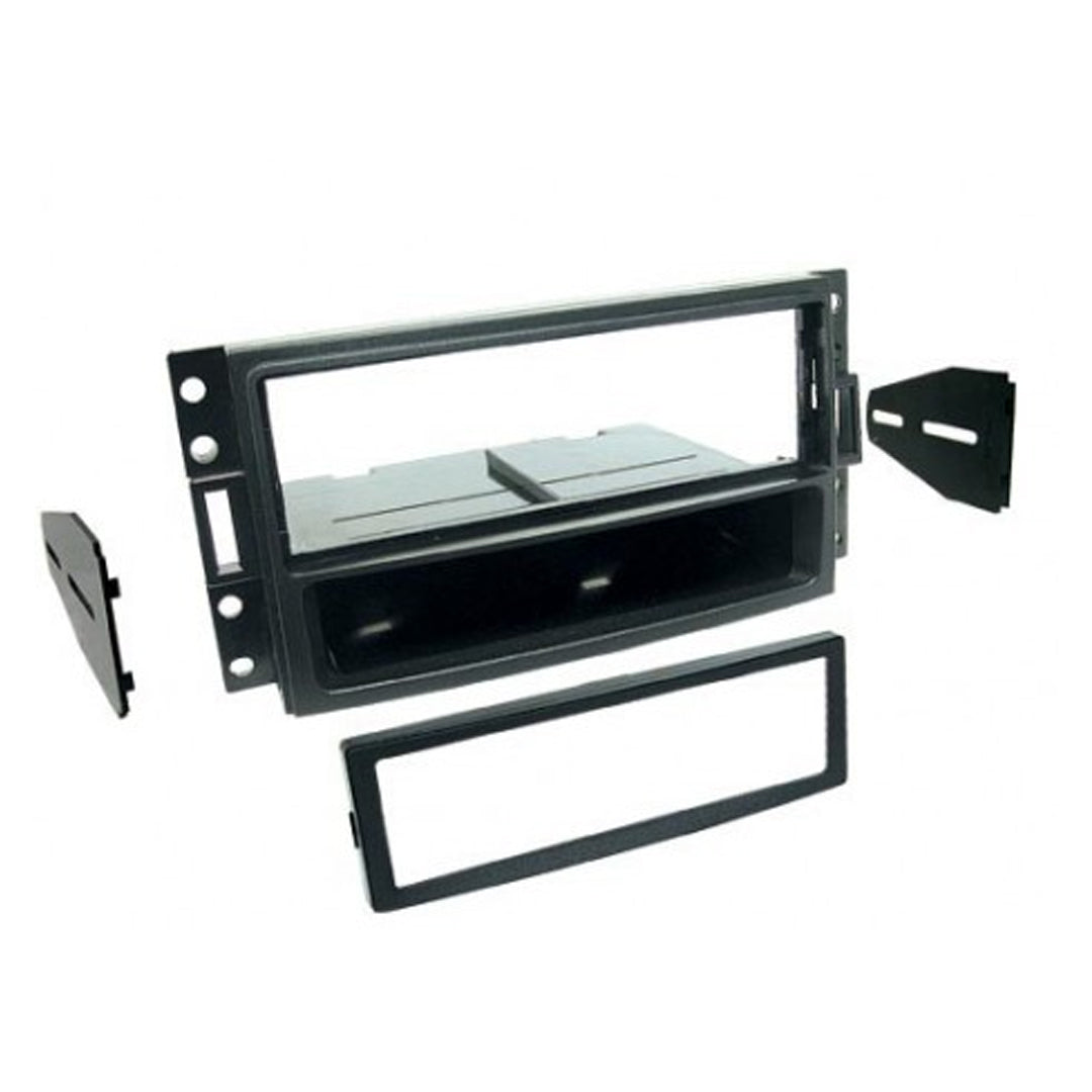 GMK380 Single DIN Car Stereo for 2005-2013 General Motors Vehicles | ISO Radio Replacement with Storage Pocket | Perfect for Chevy, GMC, Buick & Cadillac Upgrades