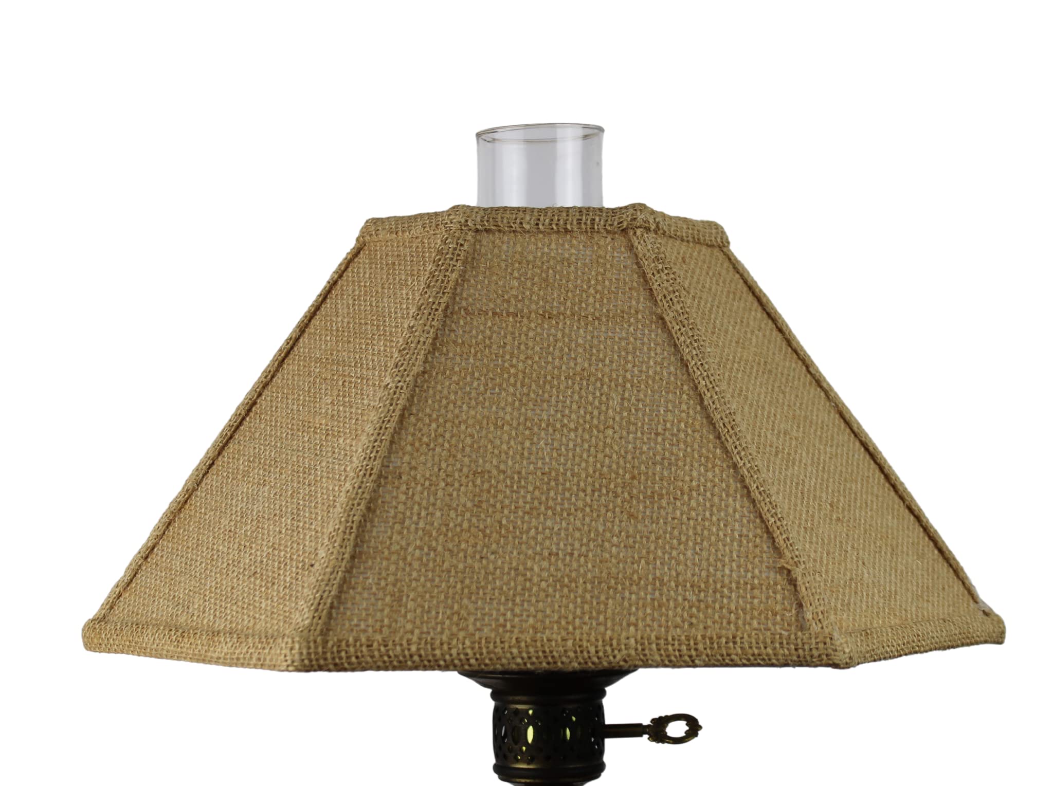 12 Inch Natural Burlap Chimney Shade Replacement for Oil Lamps (5x12x7) - Perfect for Vintage Home Decor, Farmhouse Lighting & Emergency Power Outages