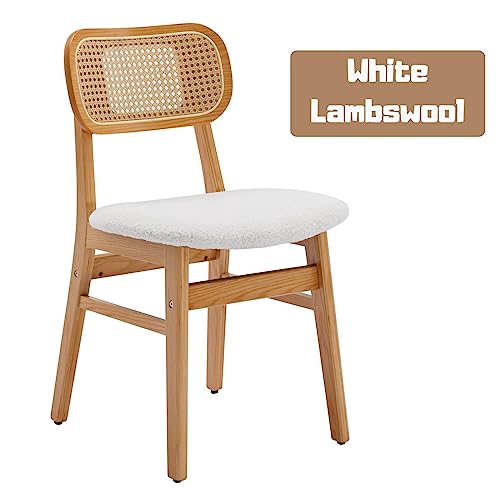 Beige Lambswool-natural Wood