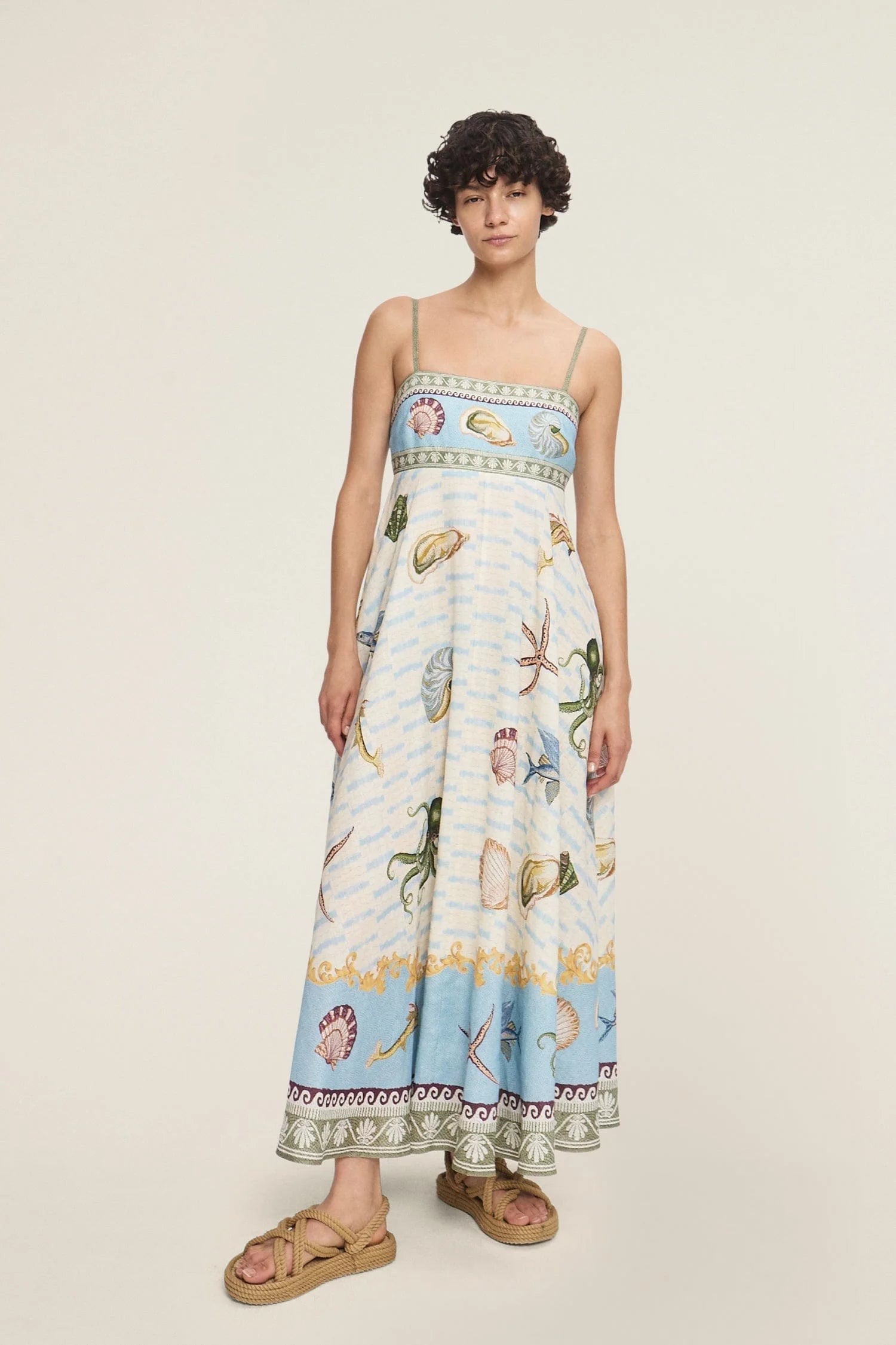 Women's Floral Sundress for Summer - Lightweight Beach Dress with Pockets - Perfect for Vacation, Poolside, and Outdoor Activities