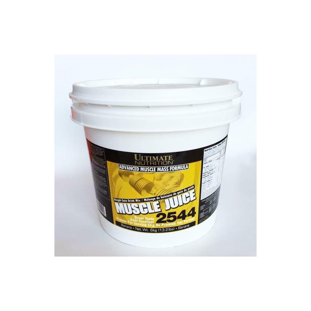 Ultimate Nutrition Muscle Juice 2544 - High Protein Weight Gainer Powder with Whey Concentrate, Isolate, Casein & Egg Whites (13.2 lbs, Banana Flavor) for Bodybuilding, Post-Workout Recovery & Lean Muscle Growth