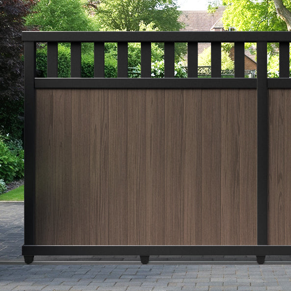 Chatsworth Aluminum Sliding Straight Top Driveway Gate - Durable & Secure Entrance Solution for Homes, Farms, and Commercial Properties