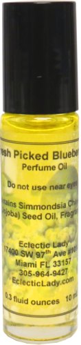Organic Fresh Picked Blueberries Perfume Oil - Large 1 oz Roll-On with Jojoba Oil | Natural Fragrance for Women, Daily Wear & Special Occasions