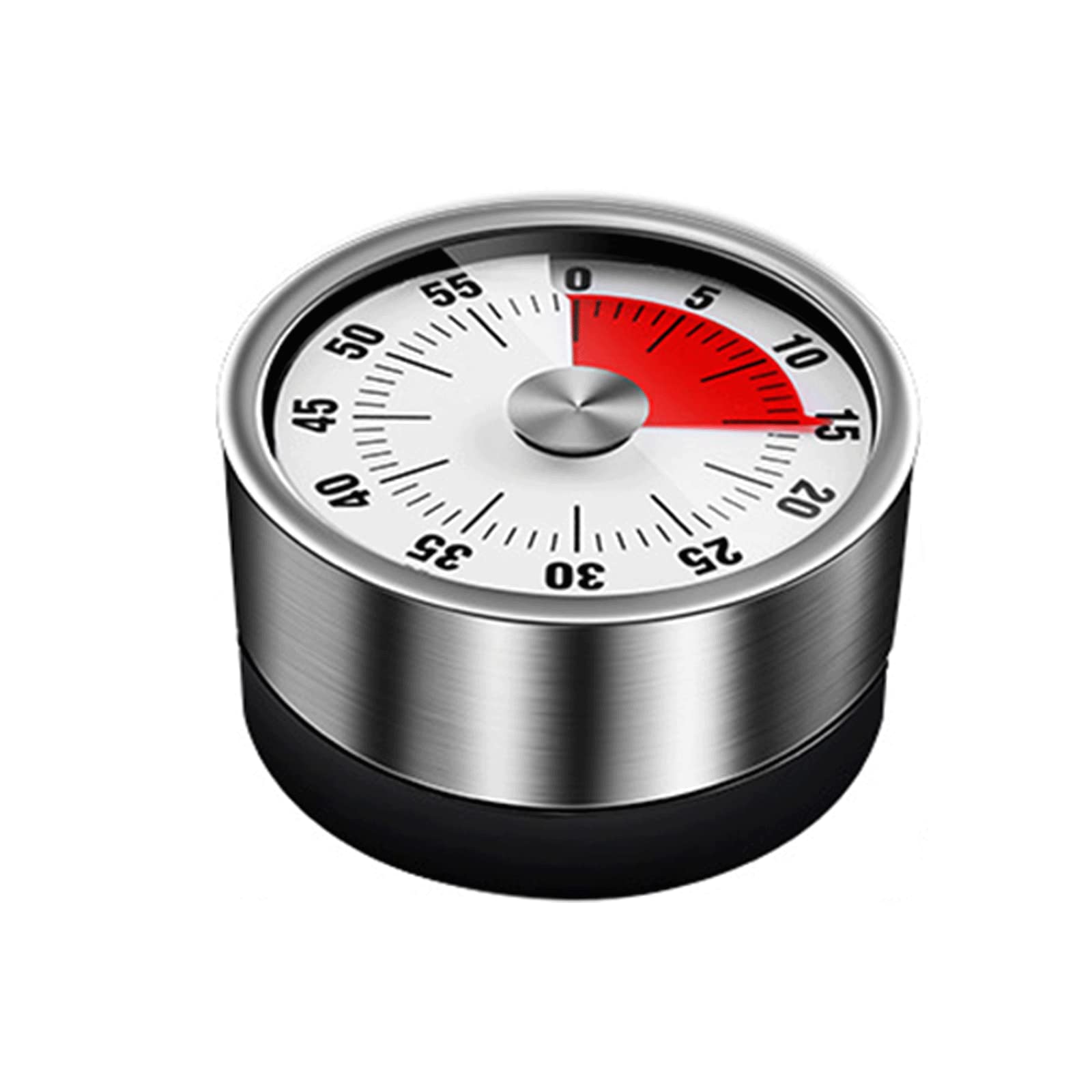 Stainless Steel Magnetic Kitchen Timer with Loud Alarm - 60 Minute Countdown for Cooking, Baking, Eggs & More | Perfect for Home, Restaurant & Office Use