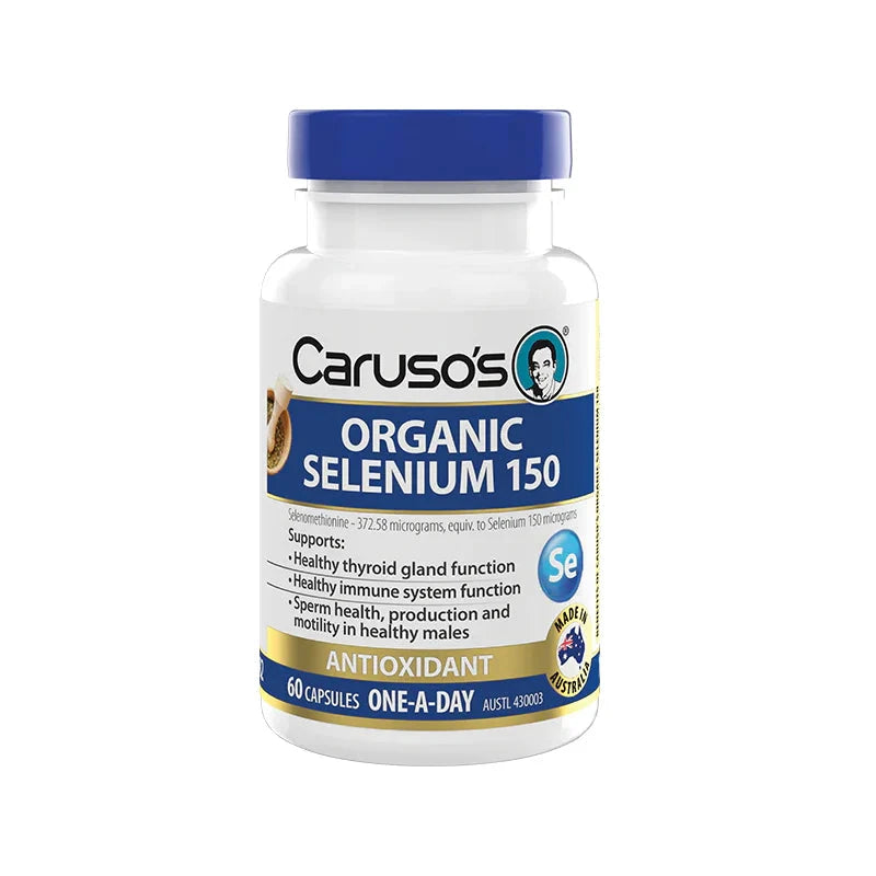 Organic Selenium 150 Capsules - Immune Support & Antioxidant Supplement for Adults - Vegan, Non-GMO - Boost Energy & Thyroid Health - Perfect for Daily Wellness & Detox