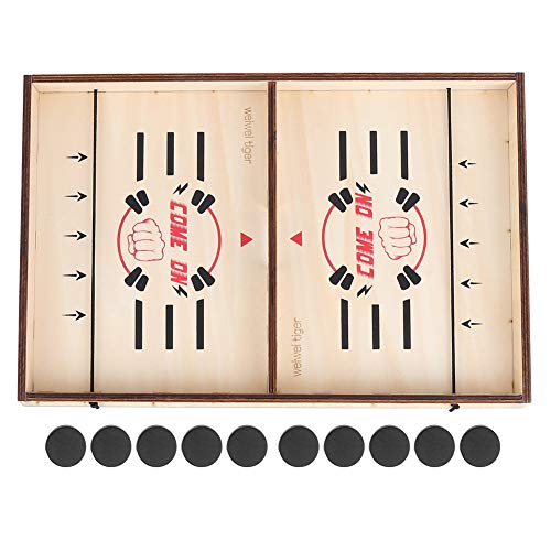Wooden Sling Puck Game Board - Fun Parent-Child Interactive Educational Toy for Family Game Night & Indoor Play - Perfect for Kids, Teens & Adults