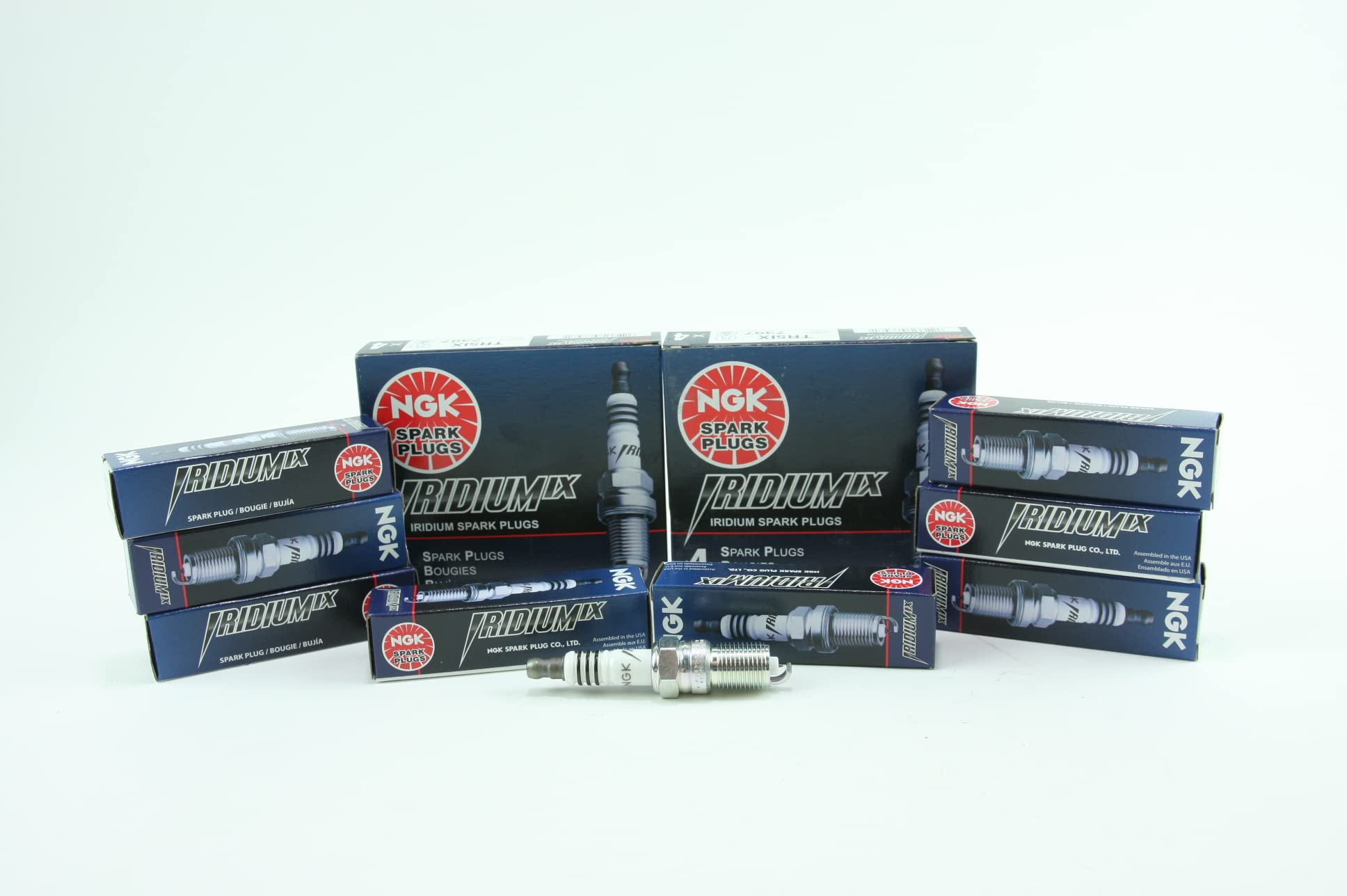 NGK TR5IX Iridium Spark Plug (7397) - 8 Pack | High Performance Spark Plugs for Cars, Trucks & Motorcycles | Improves Fuel Efficiency & Engine Power